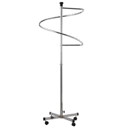 Stender suport stativ metal spirala pentru umerase