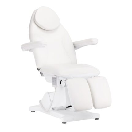 Scaun electric Sillon pedichiura 3 motoare alb