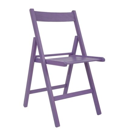 Scaun pliant Basic - lemn mov