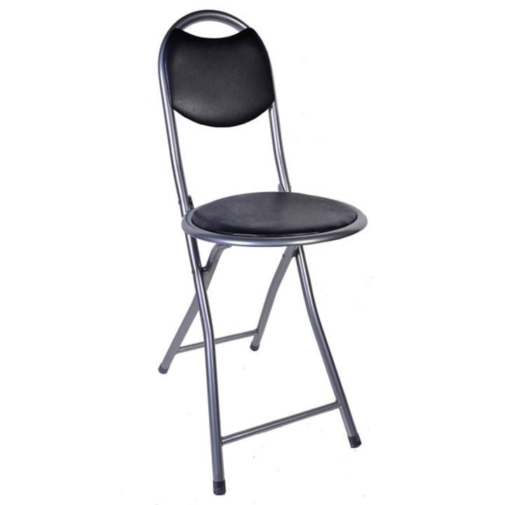 Taburet Metalic Negru 30x40cm