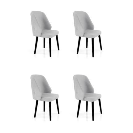 Set Scaune 4 buc Babyface Lexus Gri (Picior Negru) HAMAN