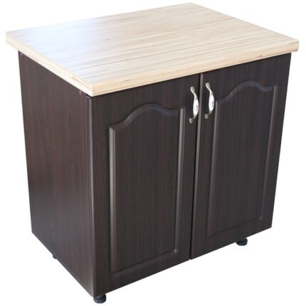 Wenge/MDF Wenge Mustata cu blat Artar 80 x 85 x 60