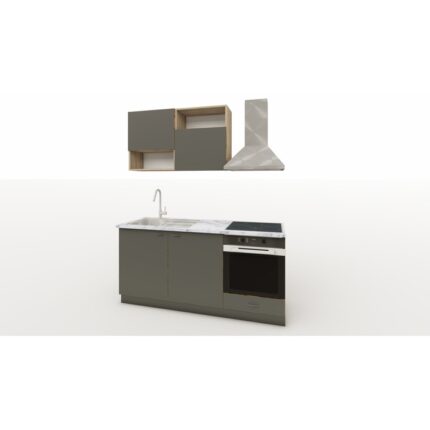 Bucatarie Light L 180 X Ad 60 X H 200 cm antracit