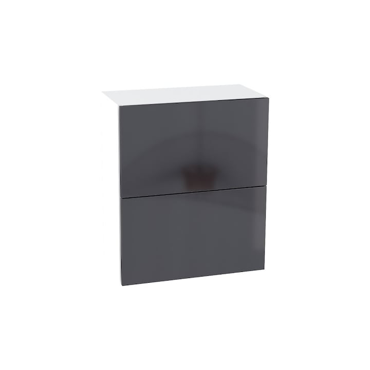 Corp superior VG 601 Estetic-silver MDF gri lucios 600x318x716 mm