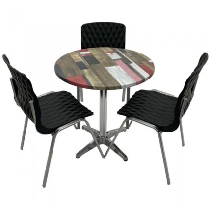 3 scaune ROYAL negre