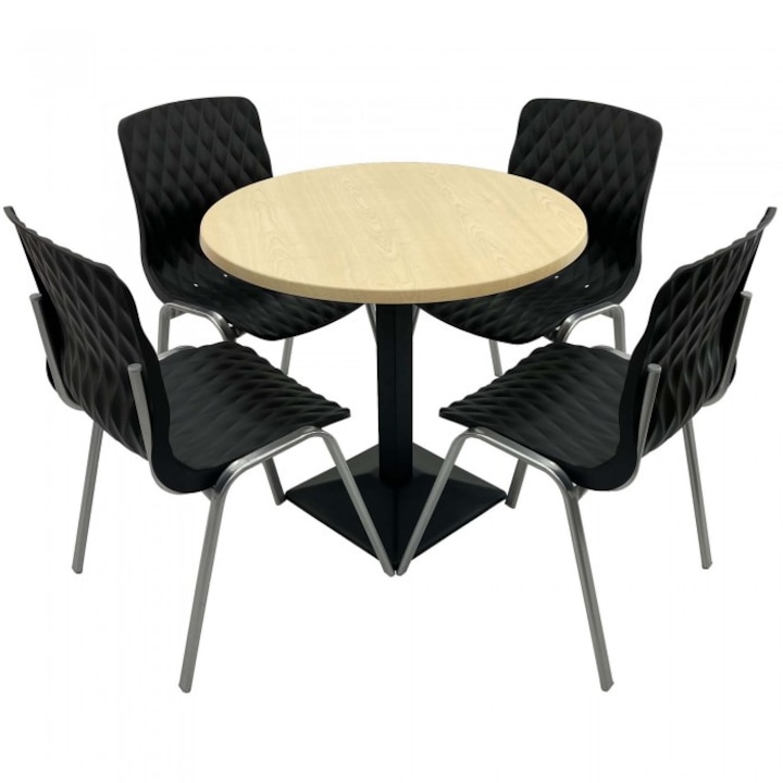 4 scaune ROYAL negre 4 scaune ROYAL negre