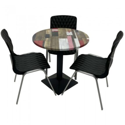 3 scaune ROYAL negre