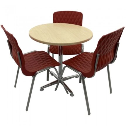 3 scaune ROYAL rosii