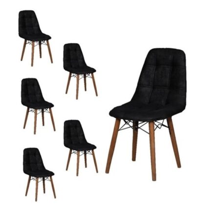 Set Scaune 6 Palm Negru HAMAN