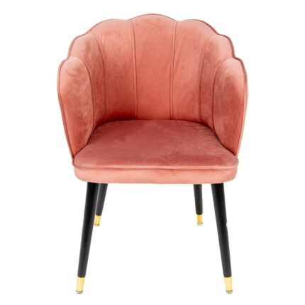 Scaun catifea roz 59x62x79 cm