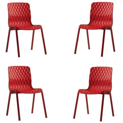 terasa ROYAL culoare rosie 52x50xh83cm polipropilen/fibra sticla