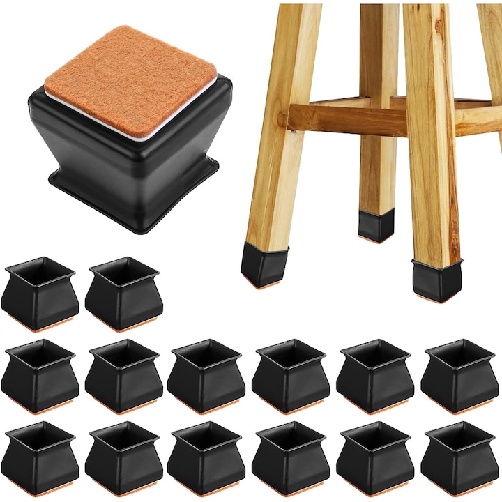 Suporturi pentru scaun Sunmostar Silicon 30-45mm Negru