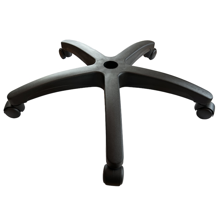 Set Profesional ARKA CHAIRS format din Picior stea neagra P11-350mm si 5 rotile RX05 pentru scaun birou
