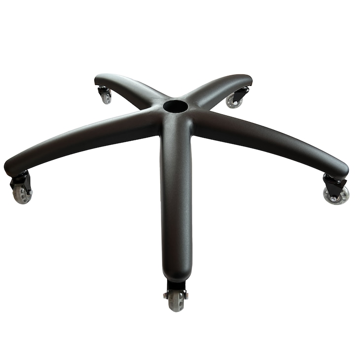 Set Profesional ARKA CHAIRS format din stea neagra P03-200 si 5 buc rotile RX90T pentru scaun gaming