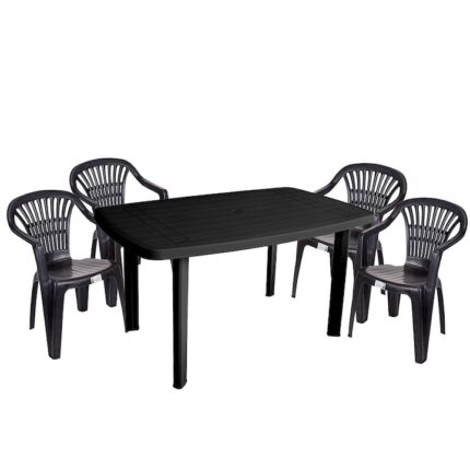 Set mobilier de gradina Parla 4 persoane - Antracit