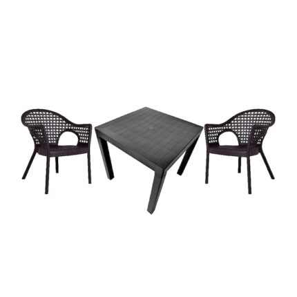 Set de mobilier de gradina XXL cu 2 locuri Antracit - Maro