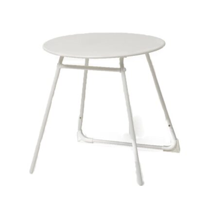 Masuta de cafea Zola® pentru gradina, metalica, alb, 50 cm