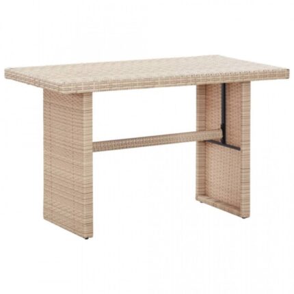 Masa de gradina gri 110 x 60 x 67 cm poliratan