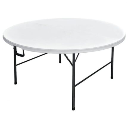 Masa rotunda pliabila tip valiza CULINARO, D180xh74cm, plastic/metal