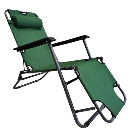 Sezlong zero gravity Kring Bermuda, 153x60x82 cm, verde
