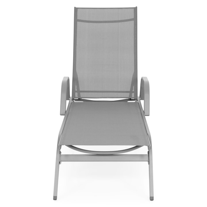 Sezlong gradina/terasa Maison Mex PYLOS 198x64x83/34 gri