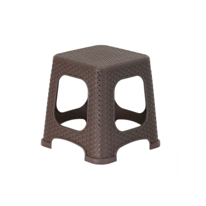 Taburet , tip rattan, plastic , 33 cm inaltime