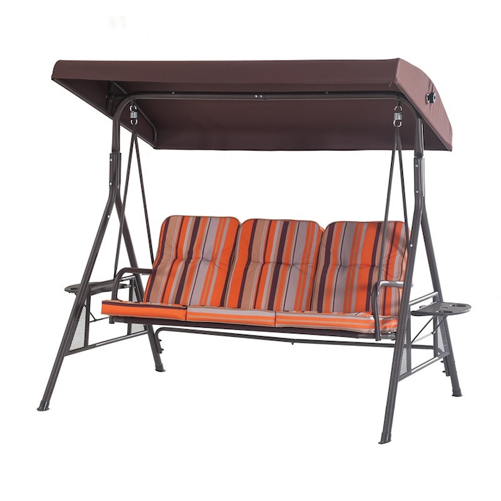Balansoar gradina Doha, 3 persoane, structura metal, 170 x 110 x 165 cm