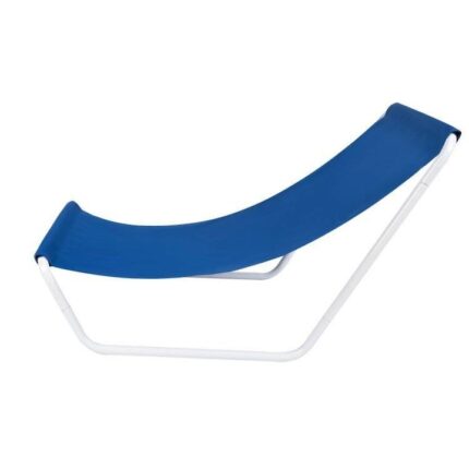 Sezlong DDEshop Pliabil, Ideal pentru Plaja, Camping, Terasa si Gradina, Impermeabil, Design Ergonomic, 95cm x60cm x40cm, Blue