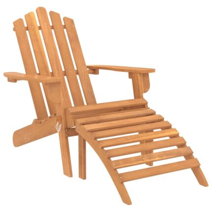Scaun de gradina vidaXL, Lemn de acacia, 50 x 49 x 33 cm, Maro