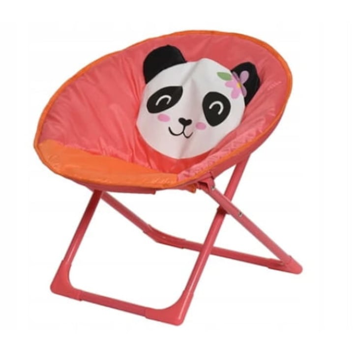 Scaun de gradina pentru copii Kaemingk, panda roz, 52x42x48cm