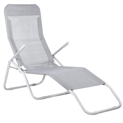 Sezlong Springos Gri 185x96x60 cm