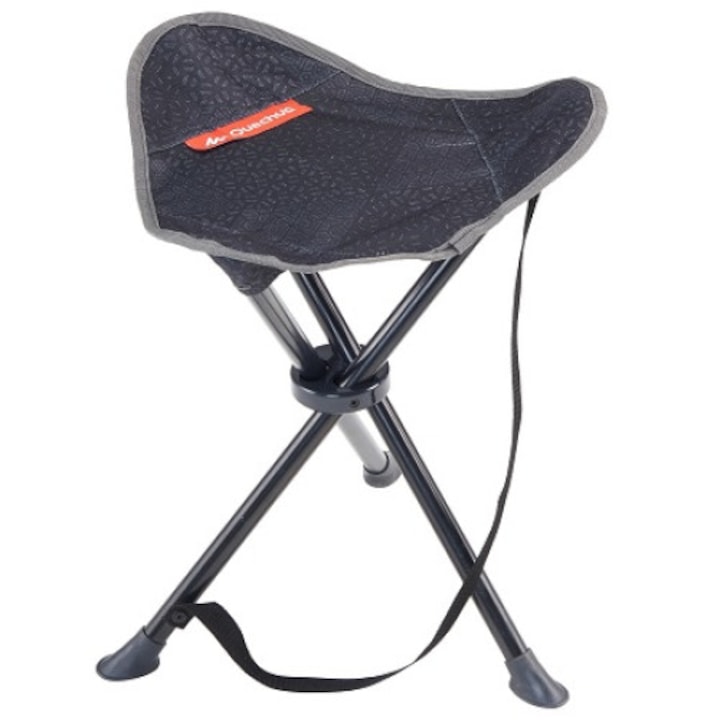 Scaun camping pliabil, cu 3 picioare, Clini X809