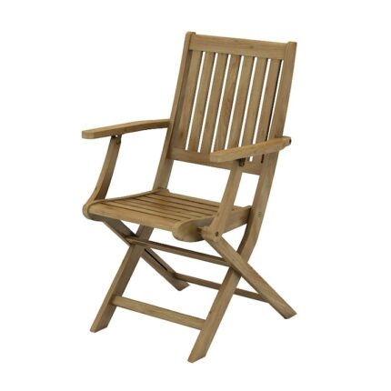 Scaun gradina pliant cu brate, din lemn de Acacia tratat pentru o durabilitatea cat mai mare 55 x 58 x 90 cm