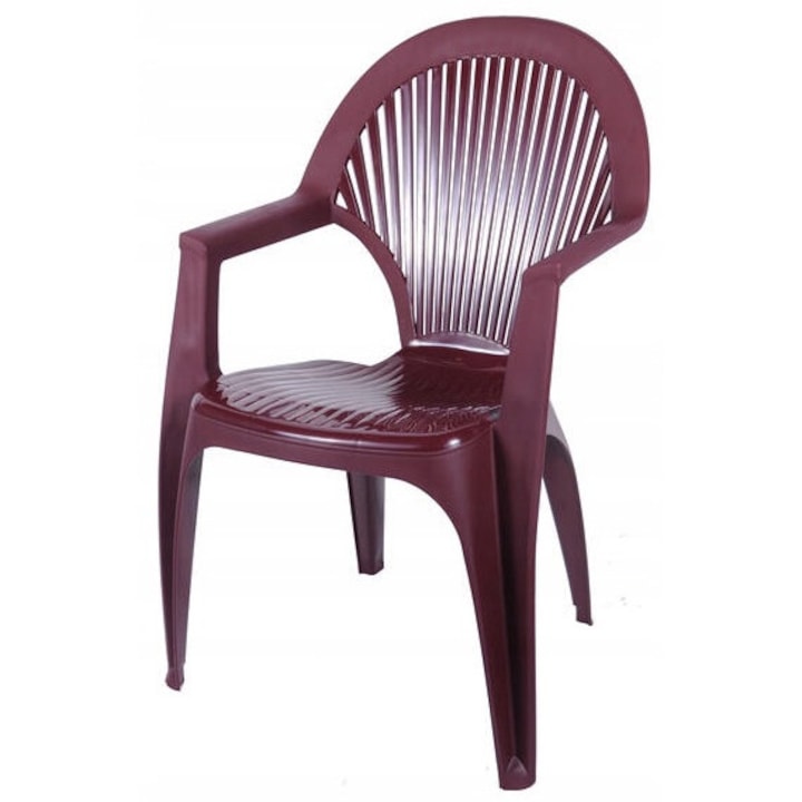 Scaun de balcon pentru terasa, Oler, Plastic, Visiniu