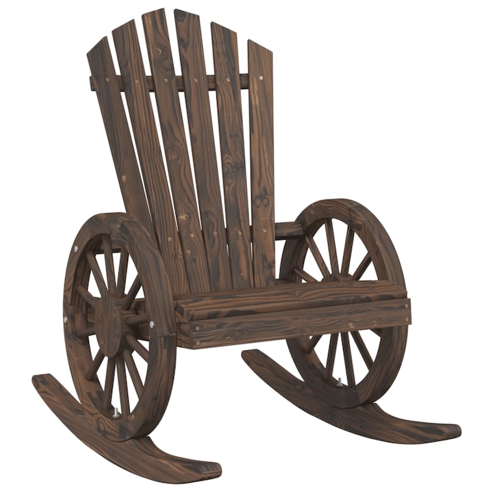 10.5 Kg Scaun balansoar Adirondack vidaXL, lemn masiv de brad, 10.5 Kg