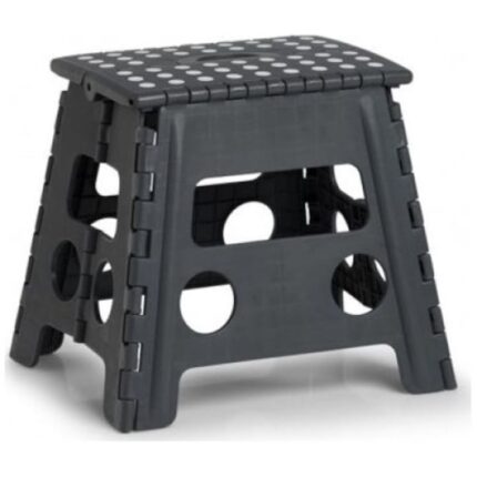 Scaun pliabil, Zeller, Plastic, 37 x 30 x 32 cm, Gri