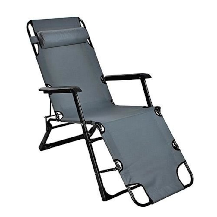 Scaun de gradina "Osaka" gri , 180/67/34 cm