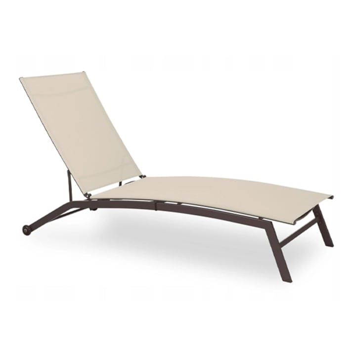 Sezlong GardenLine Bej 195 x 63 x 90 cm