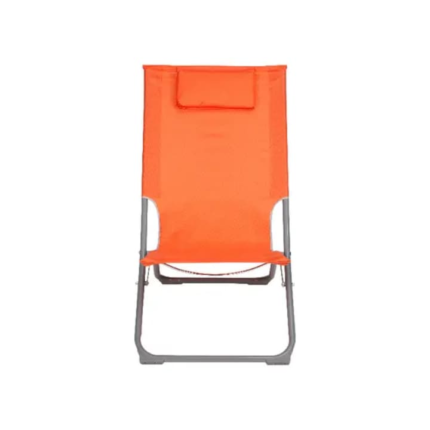 Scaun de gradina si camping, portocaliu, metalic, pliabil, 47 x 73 x 79 cm