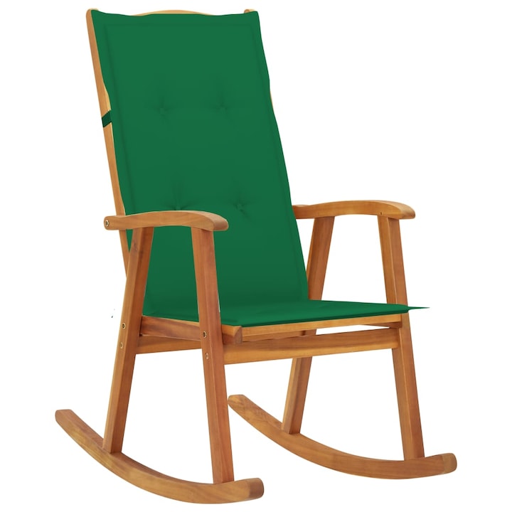 Balansoar cu perne vidaXL, lemn masiv de acacia, 57x100x117 cm, 11.84 kg, Maro