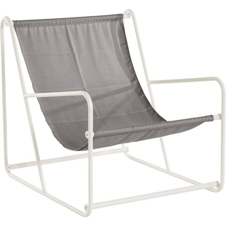 Scaun de gradina LeGer,72x80x89 cm, stofa gri