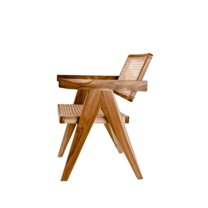 Scaun gradina, Monnarita, Ratan, 56x85x56 cm, Maro