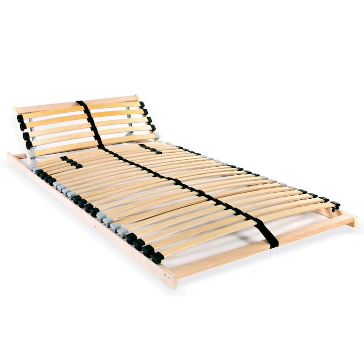 Cadru sezlong Zakito Europe, lemn de fag, 7 zone de confort, reglabil, 90x200cm