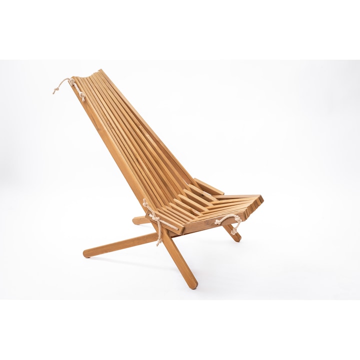 Scaun de gradina Lemnart C2, Sakakrt, Lemn, Pliabil, Maro