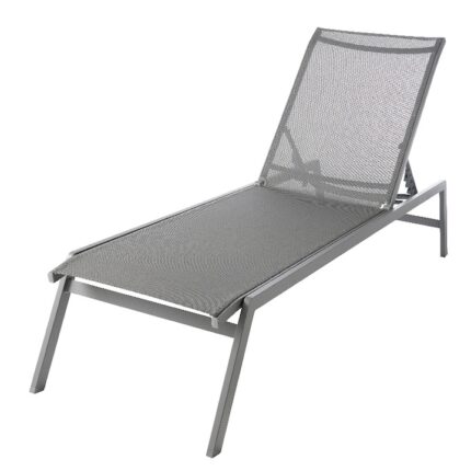 Sezlong pentru gradina pliant idealSTORE, Culoare GRI, Sarcina 110 Kg, Design placut, confortabil
