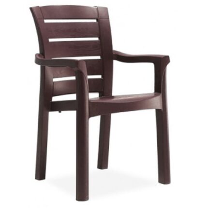 Scaun gradina MILANO WOOD D60xH90xW75xSH45cm polipropilen/fibra de sticla culoare cafea