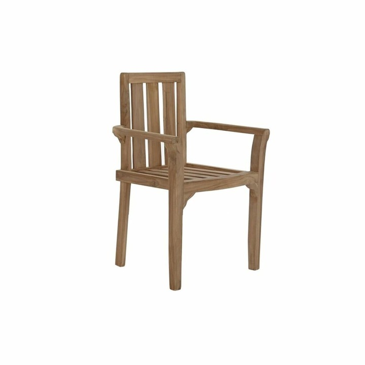 Scaun de gradina DKD Home Decor, Teczyna, stivuibil, maro, 63x47x88cm