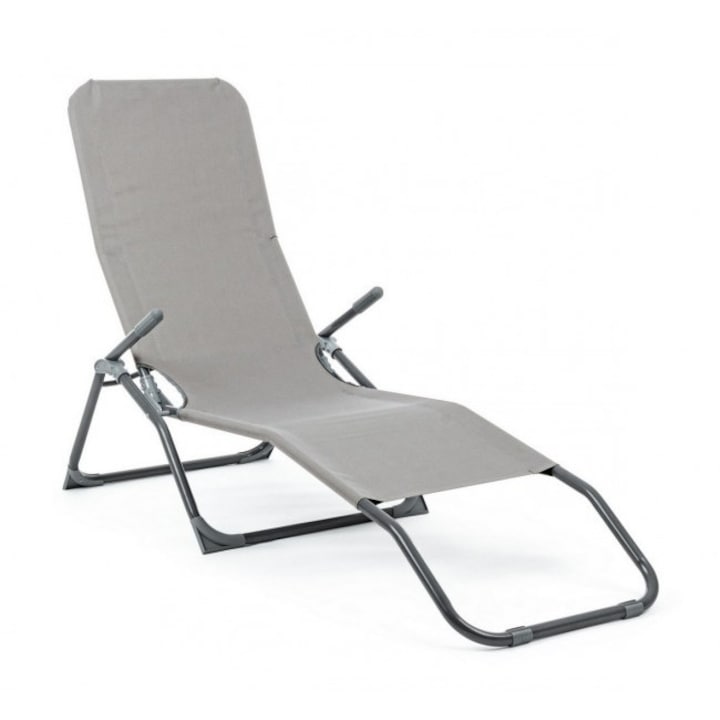 Sezlong gri Bolzano II 59x140x95x27x47 cm Sezlong gri Bolzano II 59x140x95x27x47 cm