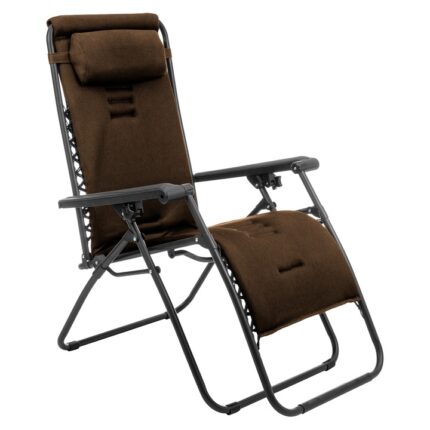 Sezlong de gradina, nabbi, Deluxe 3D, maro