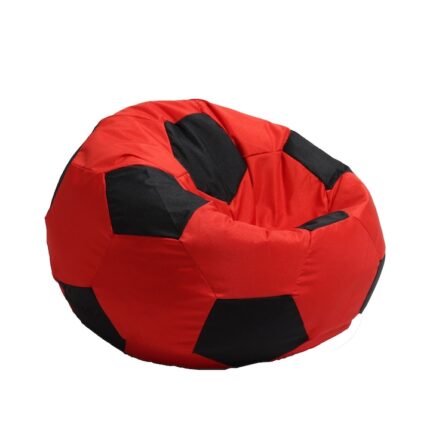 Fotoliu pretabil exterior, Pufrelax Telstar Junior, impermeabil, tip minge, Red & Black